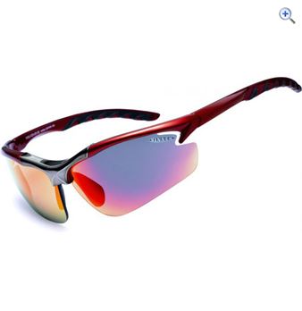 Sinner Firebug Sunglasses (Red/PC Smoke) - Colour: Red